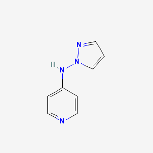 molecular formula C8H8N4 B8521555 N-pyrazol-1-ylpyridin-4-amine 