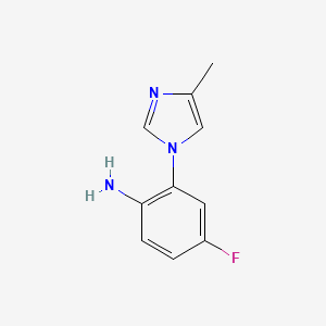4-Fluoro-2-(4-methyl-1H-imidazol-1-yl)aniline