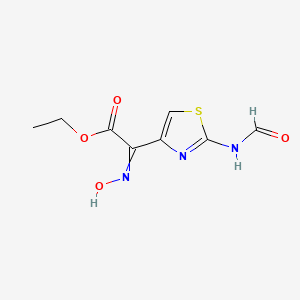 Ethyl 2-hydroxyimino-2-(2-formamidothiazol-4-yl)acetate