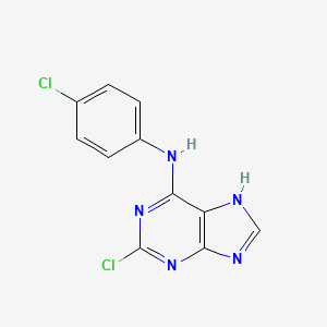 2-Chloro-6-(4-chloroanilino)purine