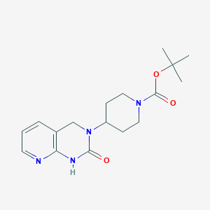 molecular formula C17H24N4O3 B8521682 tert-butyl 4-(2-oxo-1,4-dihydropyrido[2,3-d]pyrimidin-3-yl)piperidine-1-carboxylate 