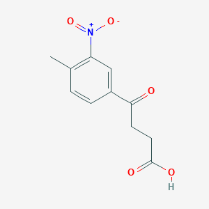 molecular formula C11H11NO5 B8521692 4-(4-Methyl-3-nitrophenyl)-4-oxobutanoic acid 