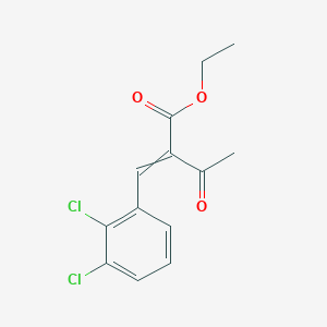 molecular formula C13H12Cl2O3 B8521698 Ethyl 2-[(2,3-dichlorophenyl)methylidene]-3-oxobutanoate CAS No. 94739-24-9