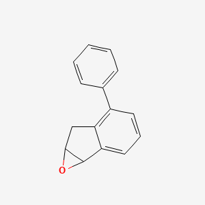 molecular formula C15H12O B8521708 5-Phenyl-6,6a-dihydro-1aH-indeno[1,2-b]oxirene CAS No. 80636-41-5