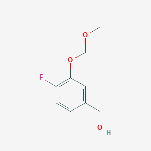 molecular formula C9H11FO3 B8521761 4-Fluoro-3-(methoxymethoxy)benzyl alcohol 