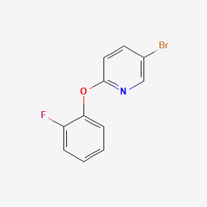molecular formula C11H7BrFNO B8521775 5-Bromo-2-(2-fluoro-phenoxy)-pyridine 