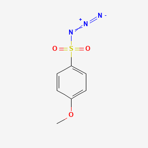molecular formula C7H7N3O3S B8521787 p-Methoxybenzenesulfonyl azide CAS No. 4547-64-2