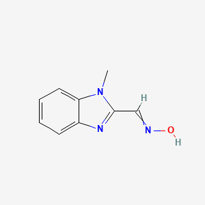 molecular formula C9H9N3O B8521832 1-Methyl-1H-benzoimidazole-2-carbaldehyde oxime 