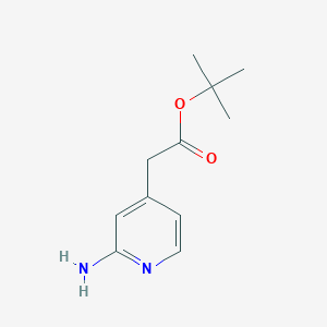molecular formula C11H16N2O2 B8521833 Tert-butyl (2-aminopyridin-4-yl)acetate 