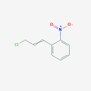 molecular formula C9H8ClNO2 B8521952 2-Nitro-cinnamyl chloride 