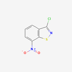 molecular formula C7H3ClN2O2S B8522207 3-Chloro-7-nitro-1,2-benzisothiazole CAS No. 41533-75-9