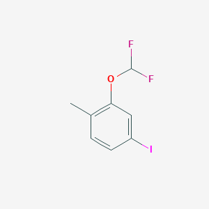 molecular formula C8H7F2IO B8522216 2-(Difluoromethoxy)-4-iodotoluene 