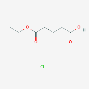 molecular formula C7H12ClO4- B8522303 Glutaric acid monoethyl ester chloride 