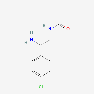molecular formula C10H13ClN2O B8522337 N-[2-amino-2-(4-chlorophenyl)ethyl]acetamide 