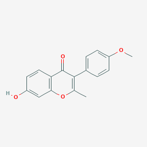 molecular formula C17H14O4 B085224 7-羟基-3-(4-甲氧基苯基)-2-甲基-4H-香豆素-4-酮 CAS No. 13004-42-7