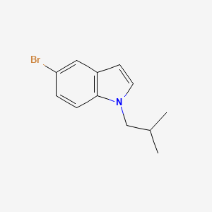 molecular formula C12H14BrN B8522531 5-bromo-1-isobutyl-1H-indole 