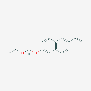 molecular formula C16H18O2 B8522570 2-Ethenyl-6-(1-ethoxyethoxy)naphthalene CAS No. 436812-30-5