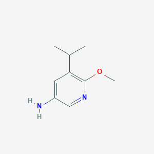 molecular formula C9H14N2O B8522582 5-Isopropyl-6-methoxypyridin-3-amine 