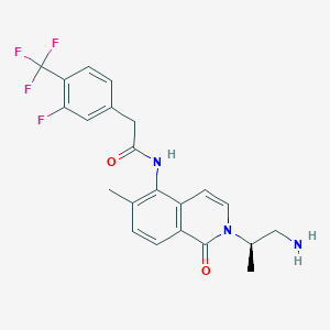 molecular formula C22H21F4N3O2 B8522823 P2X7-IN-2 