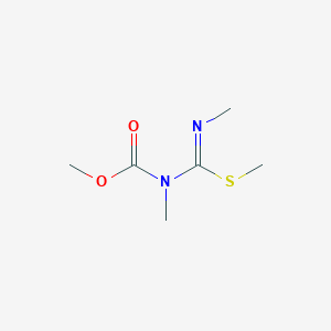 molecular formula C6H12N2O2S B8522881 Methyl n-carbomethoxy-n,n'-dimethylthiopseudourea 