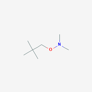 molecular formula C7H17NO B085229 Dimethylamine, N-(neopentyloxy)- CAS No. 13993-88-9