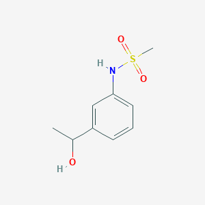 molecular formula C9H13NO3S B8522961 rac-N-[3-(1-Hydroxyethyl)phenyl]methanesulfonamide 