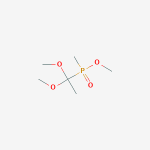 molecular formula C6H15O4P B8523035 Methyl (1,1-dimethoxyethyl)methylphosphinate CAS No. 75164-27-1