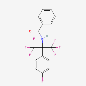 N-[1,1,1,3,3,3-Hexafluoro-2-(4-fluorophenyl)propan-2-yl]benzamide