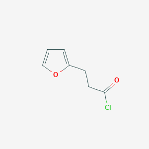 molecular formula C7H7ClO2 B8523106 3-(Furan-2-yl)propionyl chloride 