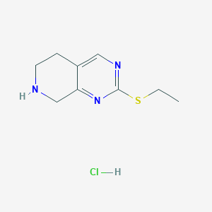 molecular formula C9H14ClN3S B8523141 2-(Ethylthio)-5,6,7,8-tetrahydropyrido[3,4-d]pyrimidine hydrochloride 