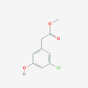 molecular formula C9H9ClO3 B8523157 Methyl (3-chloro-5-hydroxyphenyl)acetate 