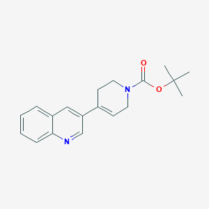molecular formula C19H22N2O2 B8523181 tert-butyl 4-quinolin-3-yl-3,6-dihydro-2H-pyridine-1-carboxylate 
