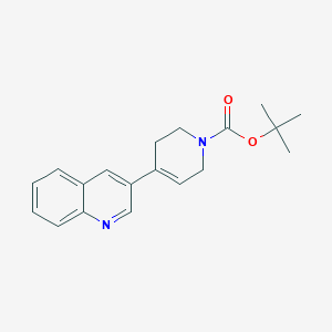 molecular formula C19H22N2O2 B8523181 tert-butyl 4-(quinolin-3-yl)-5,6-dihydropyridine-1(2H)-carboxylate 