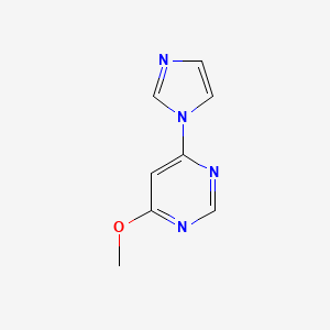 Pyrimidine, 4-(1H-imidazol-1-yl)-6-methoxy-
