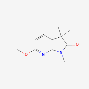 2h-Pyrrolo[2,3-b]pyridin-2-one,1,3-dihydro-6-methoxy-1,3,3-trimethyl-