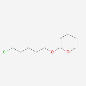 molecular formula C10H19ClO2 B085234 2H-Pyran, 2-[(5-chloropentyl)oxy]tetrahydro- CAS No. 13129-60-7