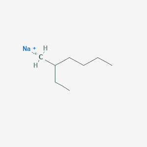 molecular formula C8H17Na B8523411 sodium;3-methanidylheptane CAS No. 54546-37-1