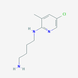 2-(4-Aminobutylamino)-5-chloro-3-methylpyridine