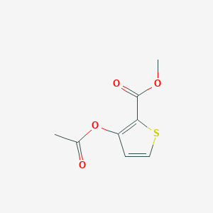 molecular formula C8H8O4S B8523480 Methyl 3-(acetyloxy)thiophene-2-carboxylate CAS No. 16765-60-9
