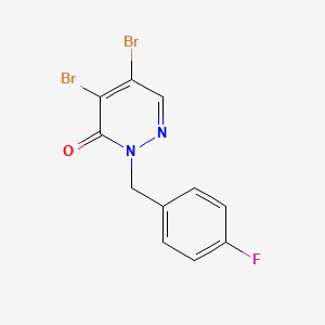 4,5-dibromo-2-(4-fluorobenzyl)pyridazin-3(2H)-one