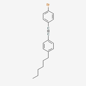 1-Bromo-4-[(4-hexylphenyl)ethynyl]benzene