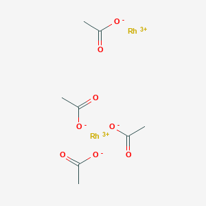 molecular formula C8H12O8Rh2+2 B8523686 Di-rhodium tetraacetate 