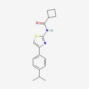 N-(4-(4-isopropylphenyl)thiazol-2-yl)cyclobutanecarboxamide