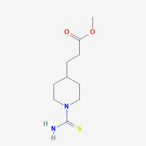 4-Piperidinepropanoic acid,1-(aminothioxomethyl)-,methyl ester