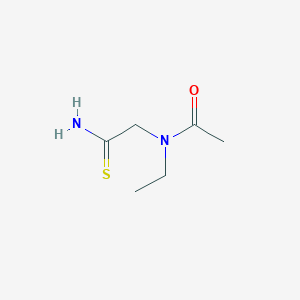 molecular formula C6H12N2OS B8523719 2-(N-acetyl-N-ethylamino)thioacetamide 