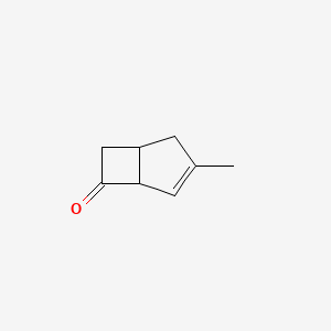 molecular formula C8H10O B8523777 3-Methylbicyclo[3.2.0]hept-3-en-6-one 