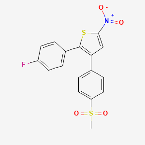 2-(4-Fluorophenyl)-3-[4-(methylsulfonyl)phenyl]-5-nitrothiophene