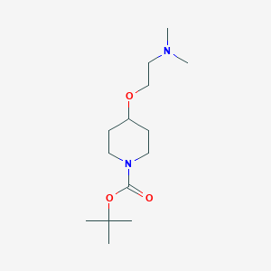 molecular formula C14H28N2O3 B8523851 Tert-butyl 4-[2-(dimethylamino)ethoxy]piperidine-1-carboxylate 