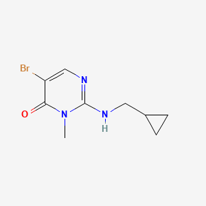 5-bromo-2-(cyclopropylmethylamino)-3-methylpyrimidin-4(3H)-one