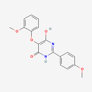 4(3H)-Pyrimidinone,6-hydroxy-5-(2-methoxyphenoxy)-2-(4-methoxyphenyl)-